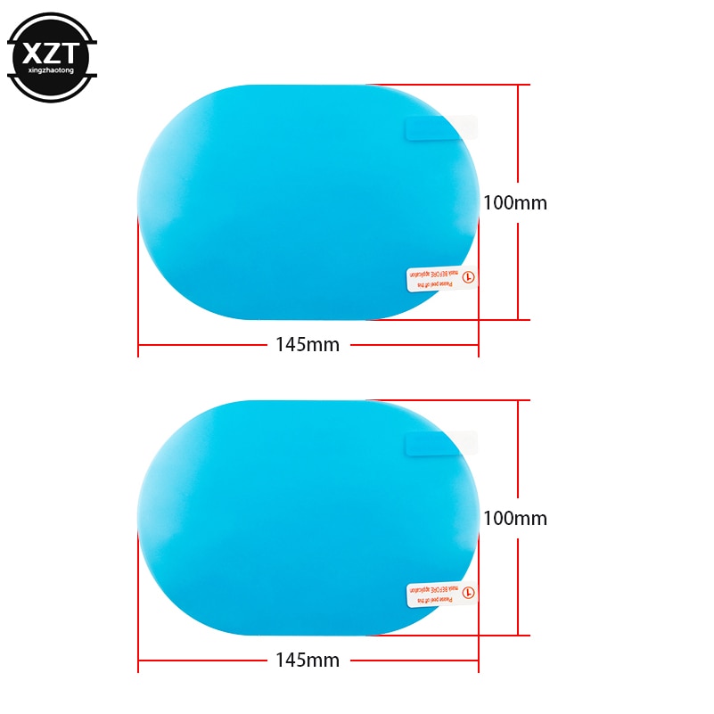 2PCS Car Rearview Mirror Protective Film Anti Fog Window Clear Rainproof Rear View Mirror Protective Soft Film Auto Accessories