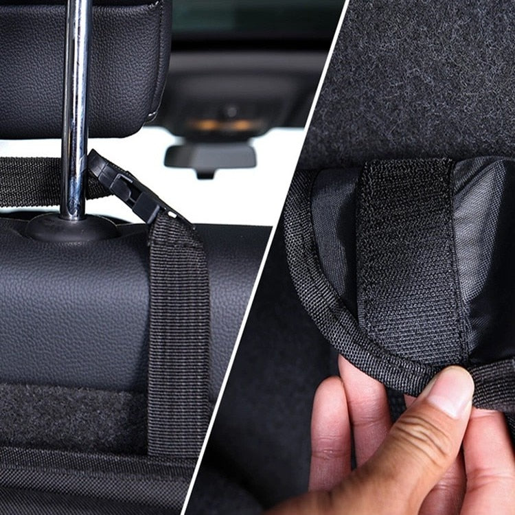 Car Rear Seat Back Organizer Auto Trunk Net Mesh Cargo Storage Bag Pocket Cover Stowing Tidying Interior Camping Accessories